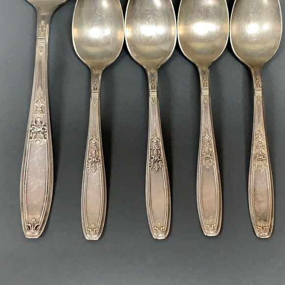 Rogers Bros 1847 Ambassador Spoons Flatware Silverplate Lot of 5 - Picture 2 of 7
